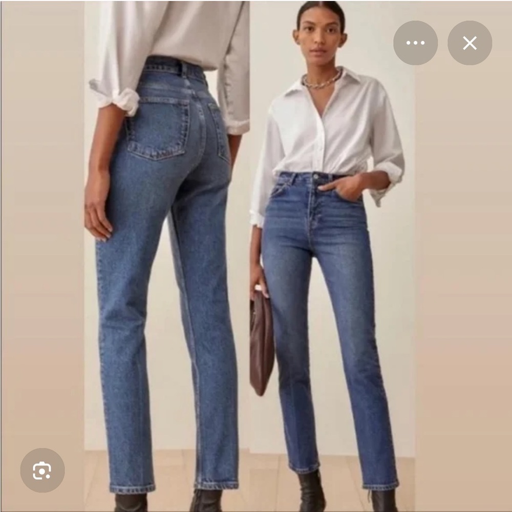 Reformation Liza High Rise Straight Jeans Size 29